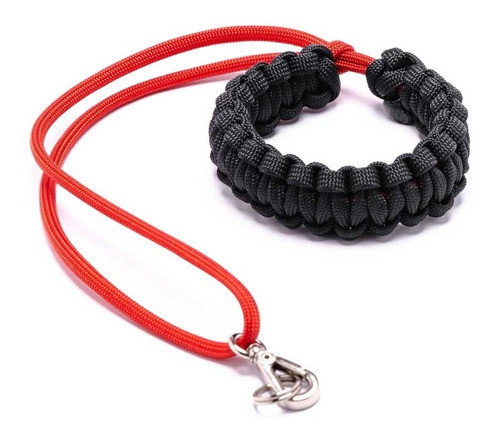 Pulseira Mohave Cord Para Câmera - Preto E Vermelho 0