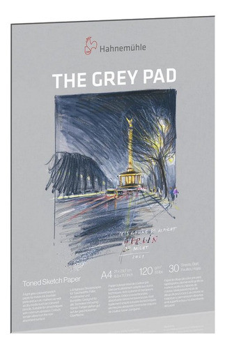 Bloco Hahnemuhle The Grey Pad A4 120g/m2 30 Folhas 0