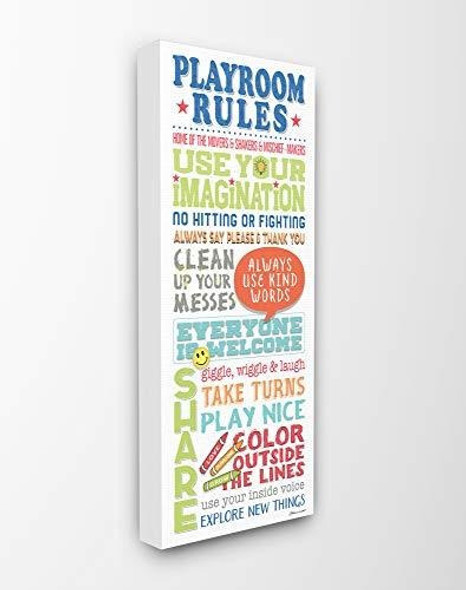 La Habitación De Los Niños De Stupell Reglas De La Sala De J 0