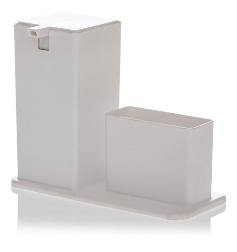 Dispensador De Jabón Plus Blanco Cuadrado 0