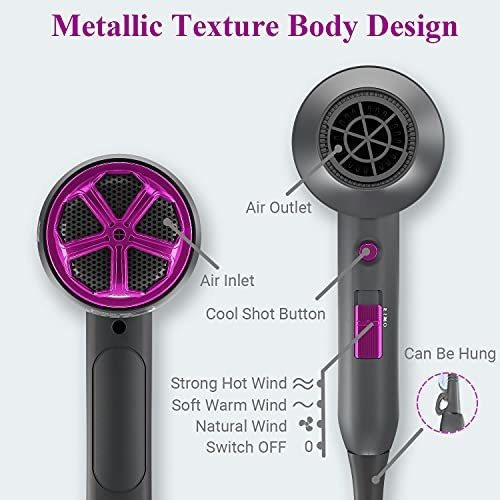 Secador De Pelo Compacto Profesional Supsilk Con Cepillo Vol 1