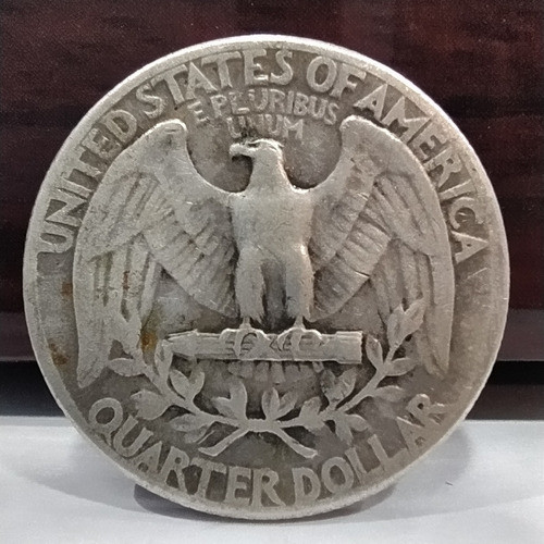Moneda De Plata Estados Unidos Cuarto Dólar 1948 Km# 164 0