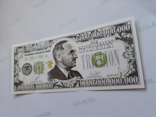 Los Simpsons Billete Trillon De Dolares Nuevo Coleccion 0