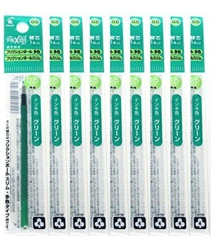9 Recambios Pilot Lapicera Tinta Gel Piloto De Frixion Ball 0