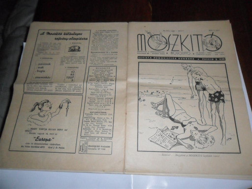 Mosquito Moszquito 1954 Revista Humor Hungara Hungria 0
