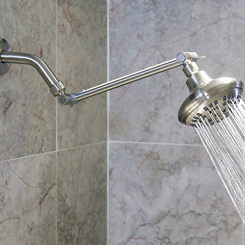 Brazo De Extensión De La Cabeza De Ducha Ajustable 10 Pulgad 1