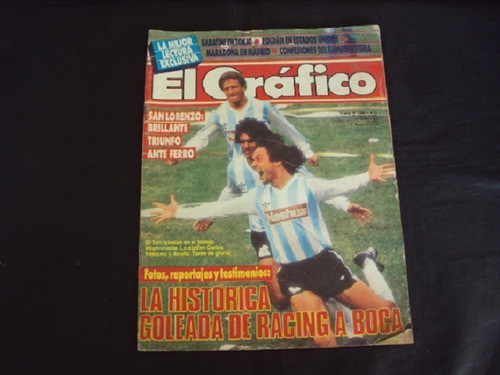 Revista El Grafico # 3546 - Racing Golea A Boca 0