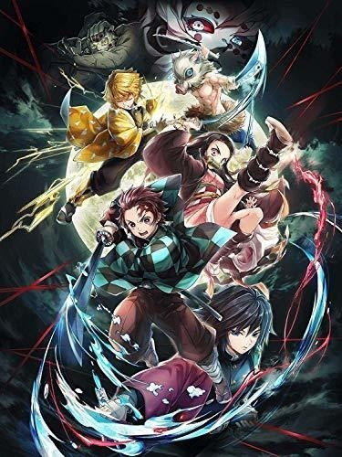 Pintura Por Diamante Anime Demon Slayer Full 30x40 0