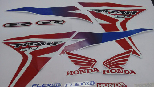 Adesivo Honda Titan 150 Ex 2015 Branca - Frete R$9.90 0