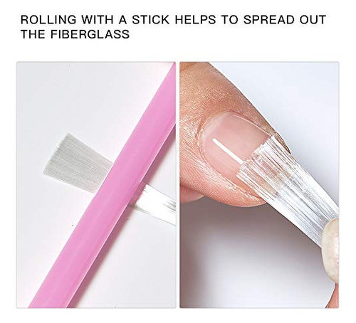 Kit De Extensión De Uñas De Fibra De Vidrio Seda Mágica Envo 0