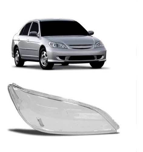 Lente Farol Honda Civic 2004 2005 2006 Lado Direito 0
