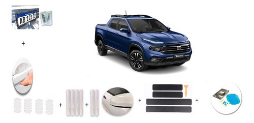 Combo De Accesorio De Protección Para Fiat Toro 0