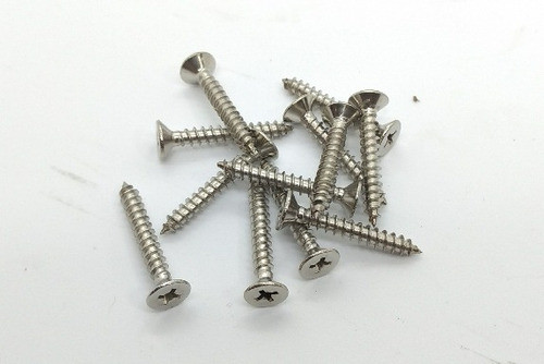 Tornillos Phillips Niquelados 4.3x31 , 200 Unidades 0