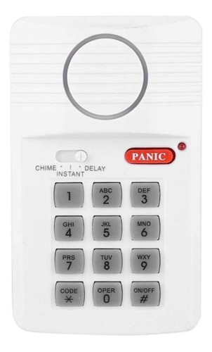 Alarma Sonora Inalambrica Magnético Puerta Ventana + Pánico 0