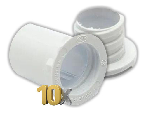 Conector Electrico Pvc 22mm 7/8 Caño Rigido Corrugado X10 U 0