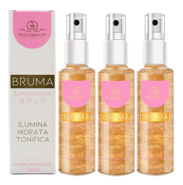 12 Bruma Facial Em Atacado Phallebeauty Gold 0