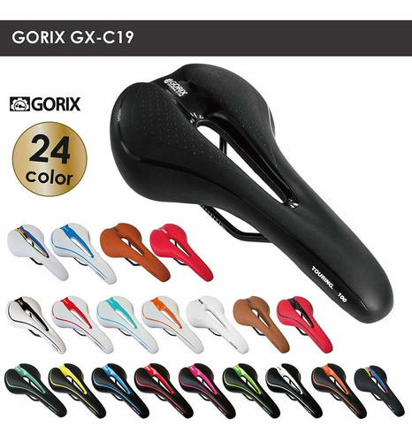 Asiento Bicicleta Gorix Confortable Cushion Con Rail M -zhc8 1