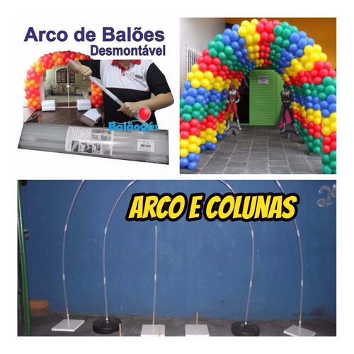 Arco Facil Desmontável P/balões Flores Tecidos Etc +brinde 1