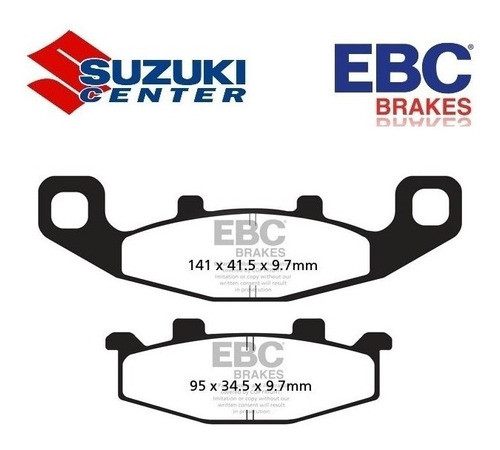 Pastilla De Freno Delantero Suzuki Gsf400 Bandit Ebc Fa129hh 1