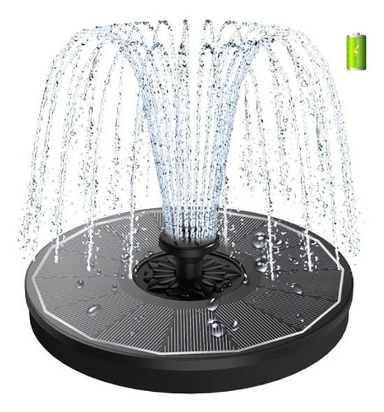 Szmp Solar Bird Bath Fountain, 3.5w Panel De Vidrio Solar Wa 0