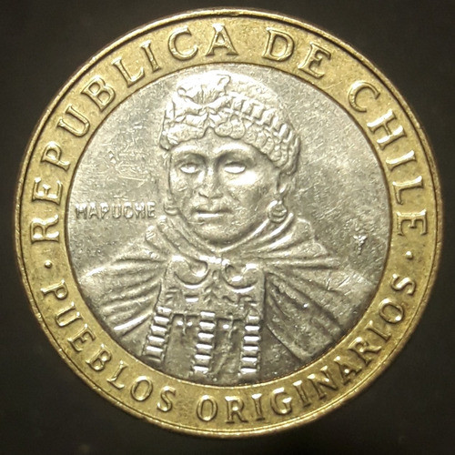 Moneda Chile Bimetalica 10 Pesos 2015 0