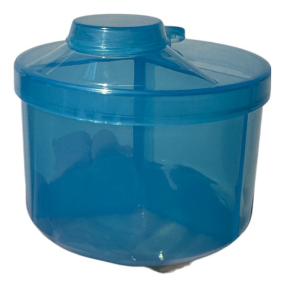 Dosificador B Contenedor De Leche Polvo 3 Divisiones Celeste 0