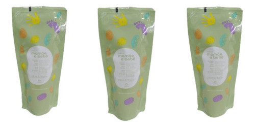 Kit Com 3 Refils Sabonete Liquido Mamãe E Bebê 200ml 0