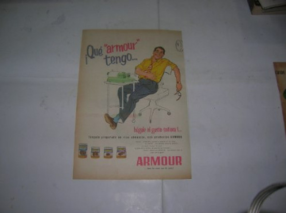 Productos Armour Mondongo Antigua Publicidad 20x28 Cm 1969 0 Productos Armour Mondongo Antigua Publicidad 20x28 Cm 1969 0