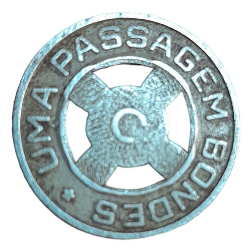 Antiga Ficha De Bondes Porto Alegre 0
