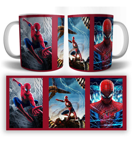 Taza Spiderman Premiun Personalizada Ceramica Niño Niña 0