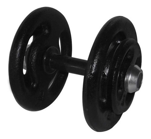Dumbbell Pintado Pegada Emborrachada Academia Fitness 22kg 0