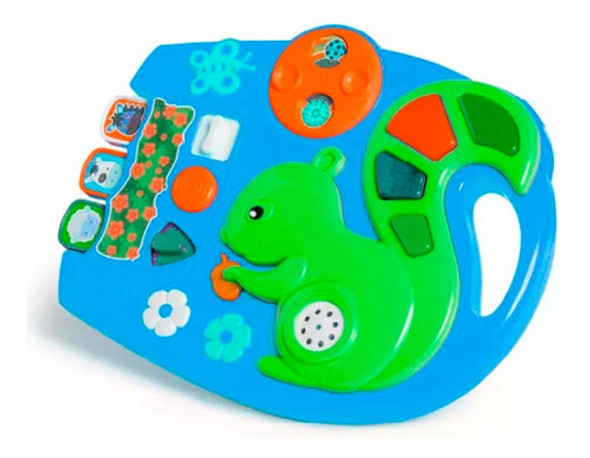 Painel Infantil Interativo - Esquilo Musical - Azul - Tatet 0