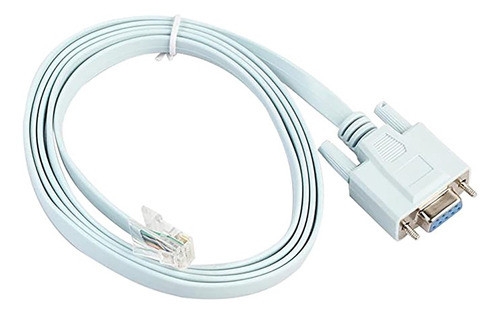 Cabo Console Rs232 9-pin Serial Para Rj45 Cat5 Ethernet 1