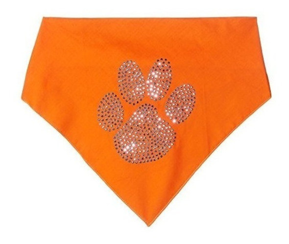 Espejito Mascota Pata Azul Rhinestone Perro Bandana 0