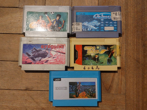 Family Game Lote Juegos De 5 Cartuchos Para Consolas 8bits 0