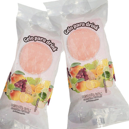 Saquinho Embalar Gelo Sabor 200ml - 01 Pct  200 Sacos 1