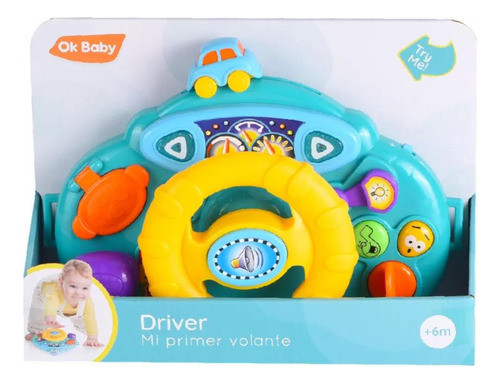 Juguete Para Bebe Mi Primer Volante Con Luz Y Sonido 0