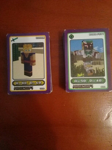 Cartas Minecraft Personajes Famosos. Consultar X Unidad. 0