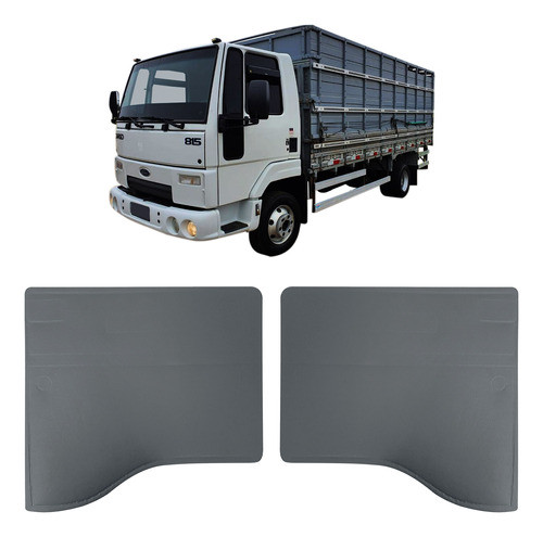 Par Forro Porta Caminhão Ford Cargo Cinza 0