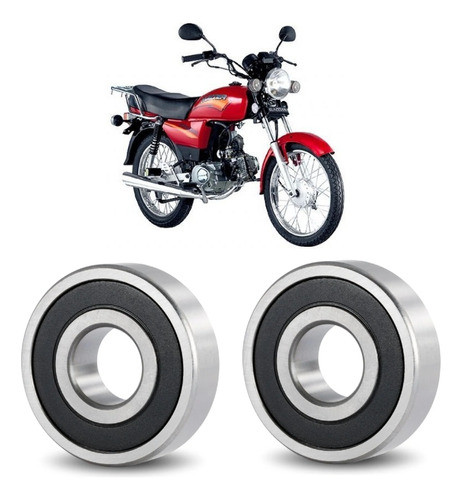 Rolamentos Roda Traseira Dafra Super 50 E 100 0