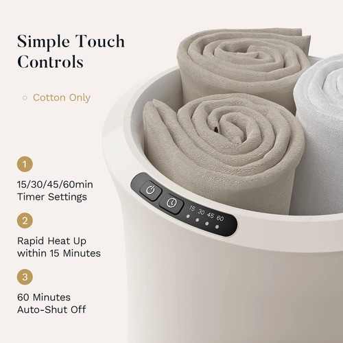 Ennva Calentador De Toallas De 22 Litros Para Bano, Spa, Hot 1