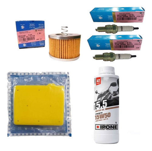 Kit Service Ipone Filtros Bujias Boxer Bm 150 Origi Bajaj 0