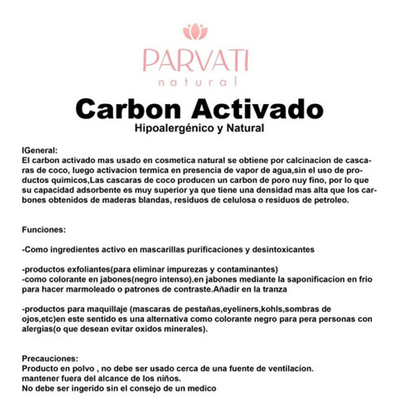 Carbon Activado Polvo 10 Kilos Uso Cosmetico 1