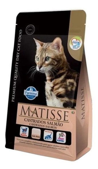 Alimento Matisse Castrado Gato Adulto Salmón  7.5kg Pack X2 1