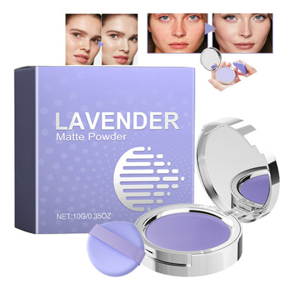 1 Peça De Pó Fixador Com Acabamento Sedoso, Controle De Óleo 0