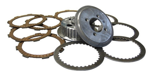 Kit Embrague Honda Cg150 C/ Separador, Centro Y Tapa Hamp 0