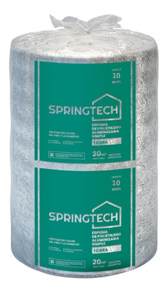 Espuma Aislante Térmica Techos Chapa Aluminizada 10mm 20 Mts 0