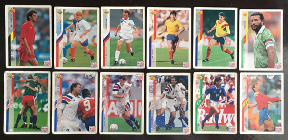 12 Tarjetas Upper Deck World Cup Usa 1994, Estado Muy Bueno 0