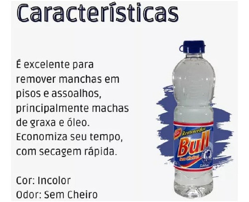 Removedor Búfalo 500ml S/ Cheiro - Kit 3 Unids Limpeza 1