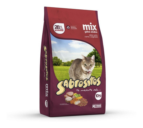 Comida Gato Sabrositos Pollo 10+1kg Con Juguete 0